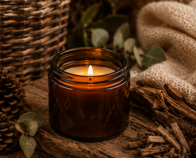Warm Woods & Cashmere Candle