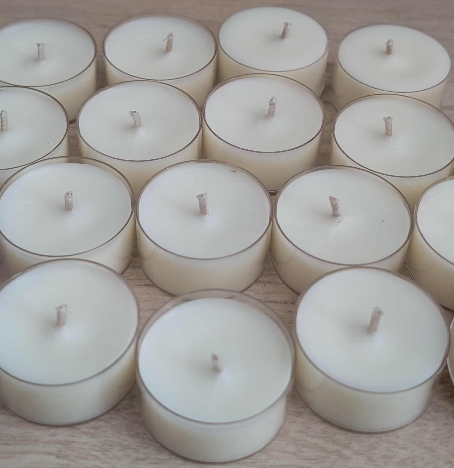 Hand Poured Non Scented Tealight Candles