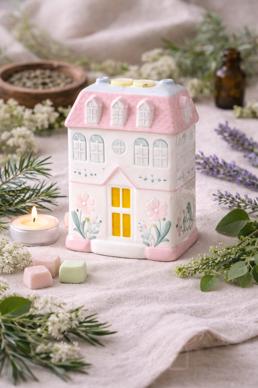 Pastel House Wax Burner